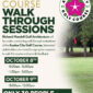 Golf Course Walk-Through Sessions flyer: Richard Mandell Golf Architecture site-visit walkthroughs, October 8-9, limited to 30 people per session